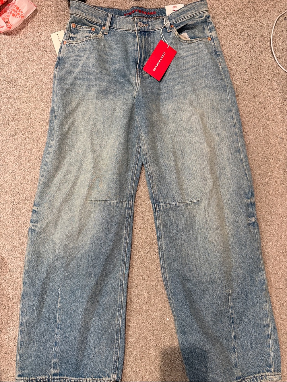 Lucky Brand Light Blue Wide Leg Jeans - Picture 1 of 6